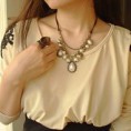 Tear drop Design Pearl Necklace